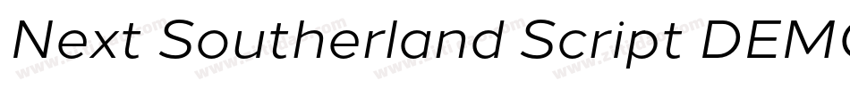 Next Southerland Script DEMO字体转换
